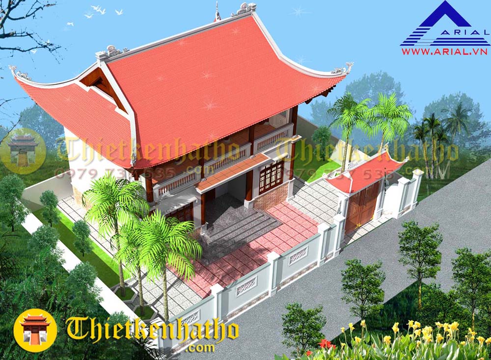 Mẫu 2T4M01. Nhà thờ chị Hiền - Nghiêm Xuyên - Thường Tín - Hà Nội